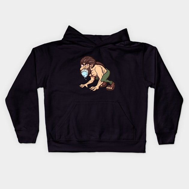 Drooling Werewolf Kids Hoodie by TheMaskedTooner